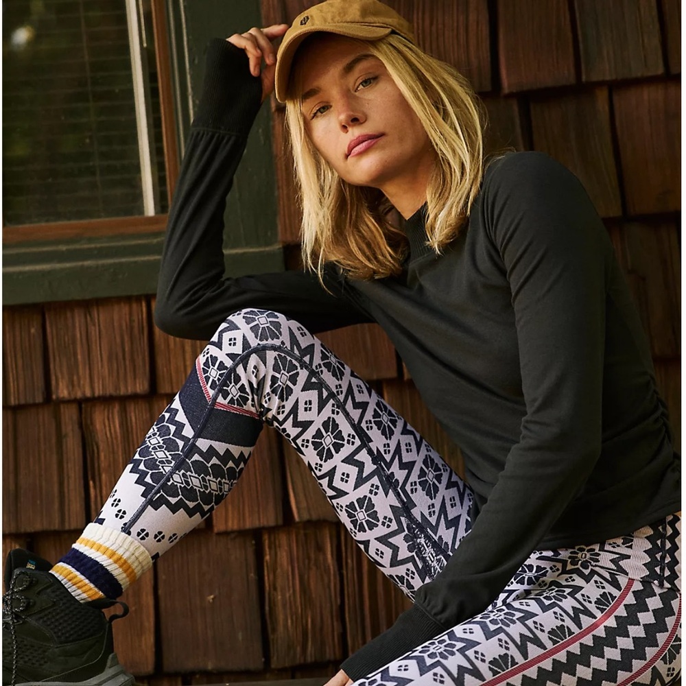 Free People Myoko Jacquard Base Leggings 🏆TOP RATED🏆 NWT🔖